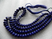 Lapis Smooth Roundelle Shape Beads